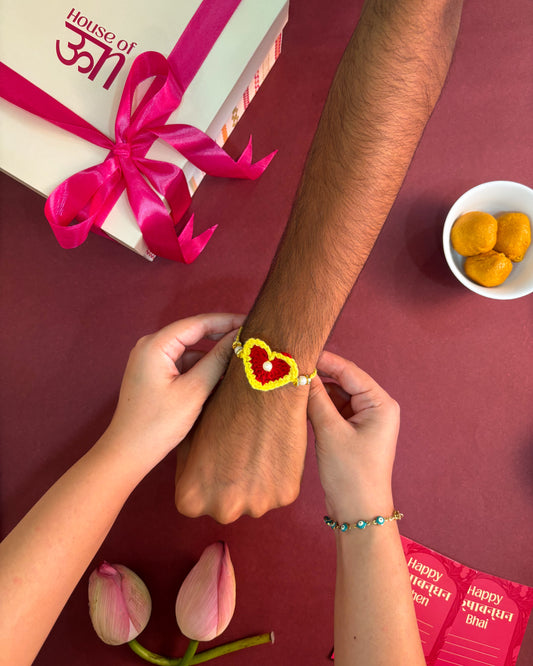 Crochet Rakhi Gift Box for Brother | Handmade Premium Gift