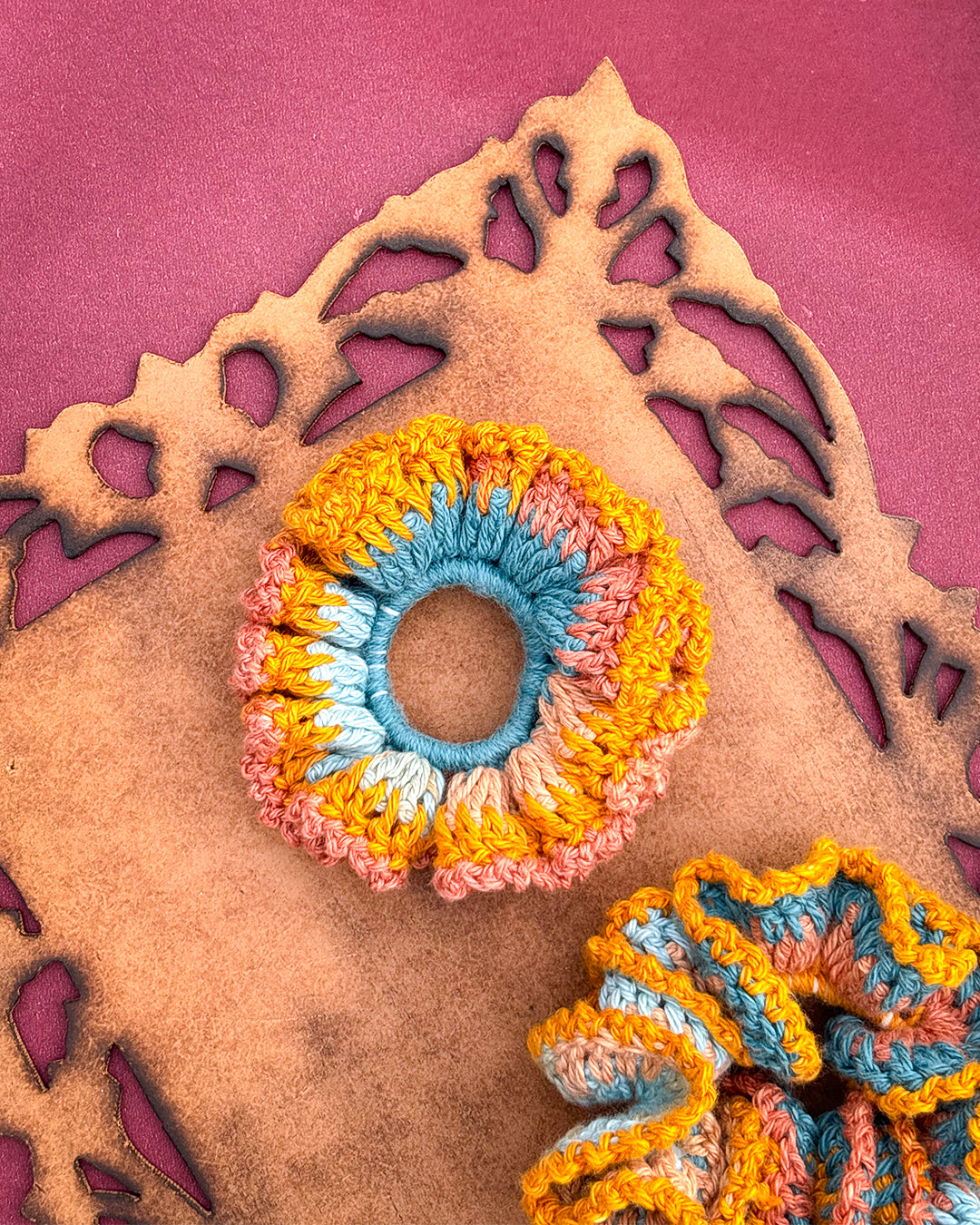 Max Crochet Scrunchie | Cotton Hair Accessory